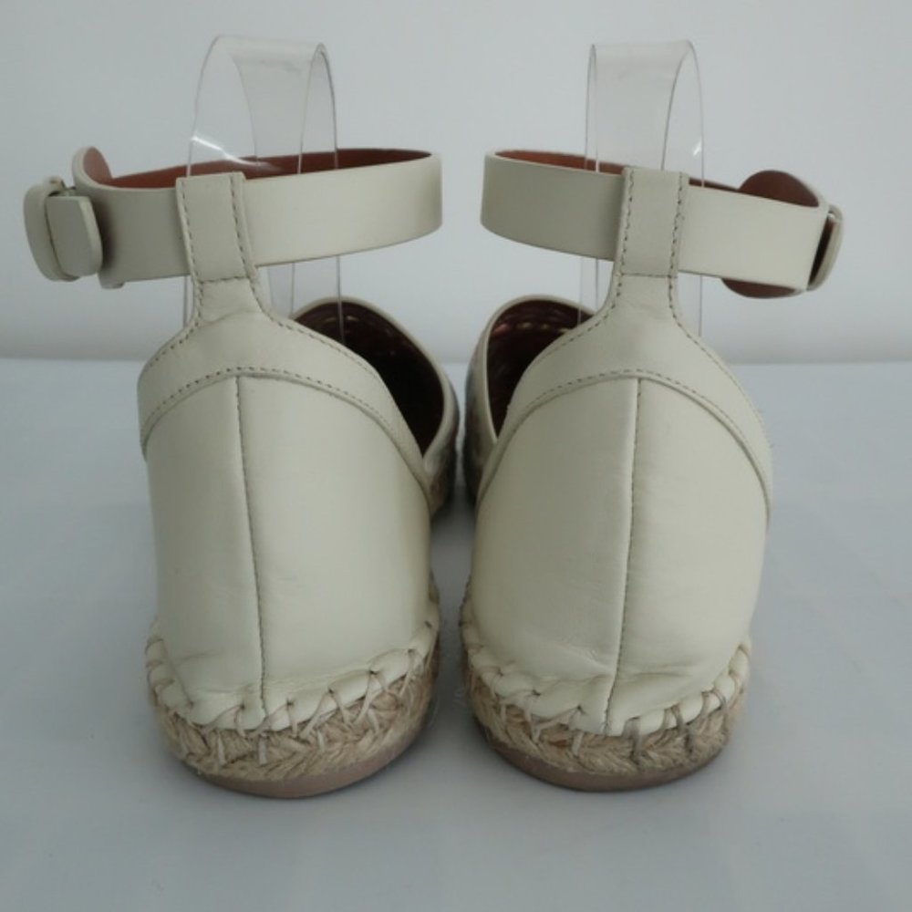 Valentino A Jour Espadrille Flats Ivory Laser Cut - Picture 5 of 8